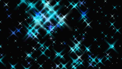 animación de partículas de estrellas brillantes gráficos de movimiento