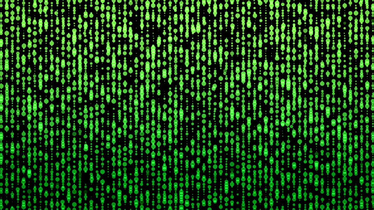 abstract bright lights motion background loop green