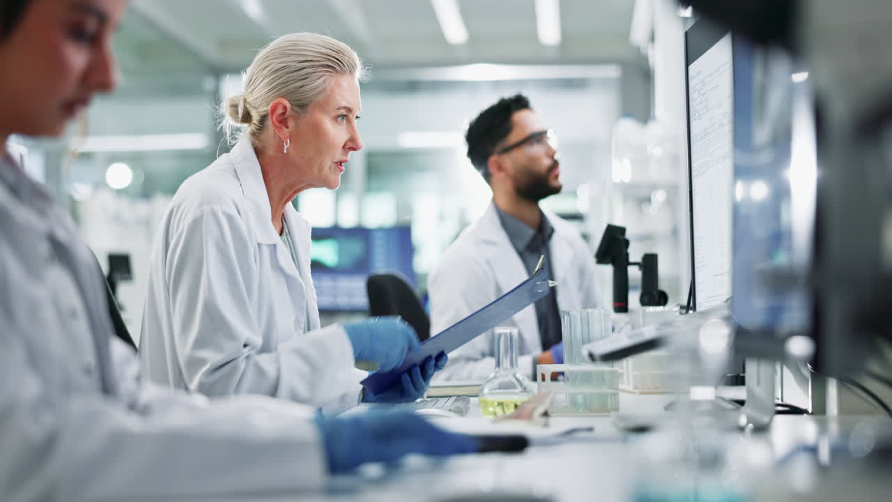 Scientists working in a laboratory
