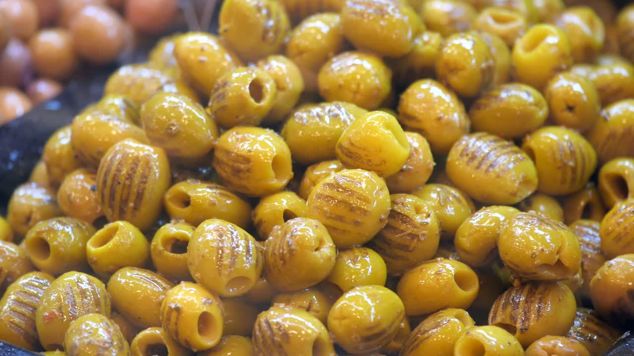 Pile of Stuffed Green Olives