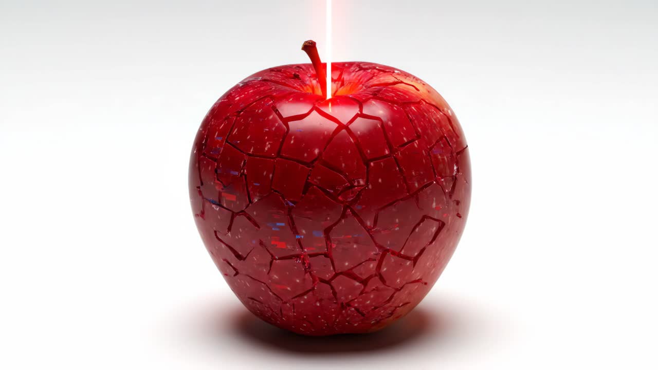 Apple destruction with laser