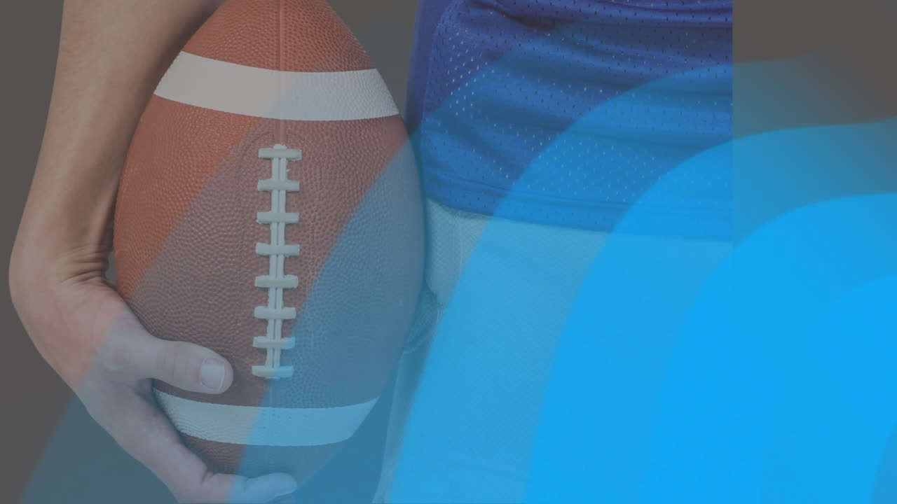 este video es de una onda de luz azul digital moviéndose sobre un fondo transparente.