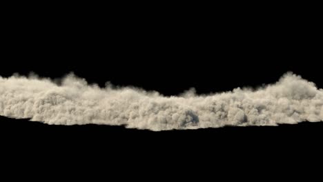 dust clouds from the destruction of the building / sand storm / explosion smoke.