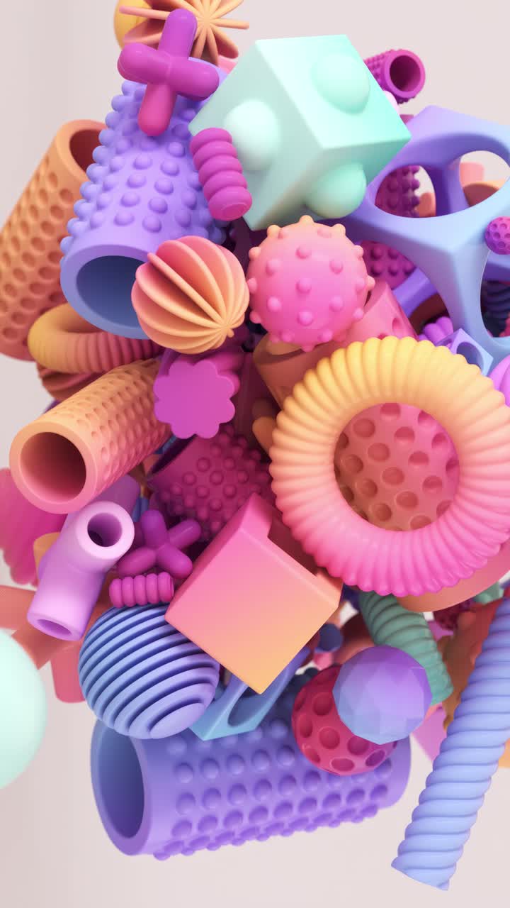 formas geométricas abstractas y coloridas