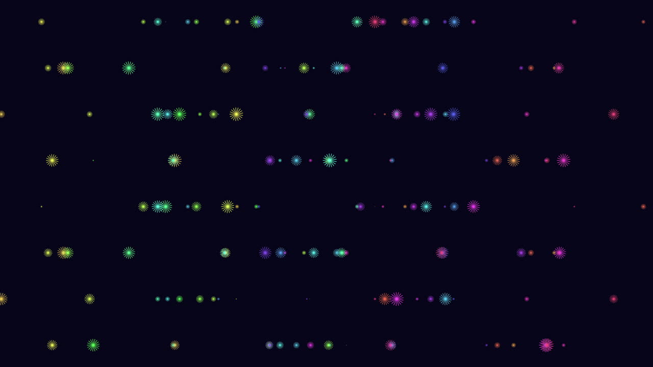 Mesmerizing Display Of Colorful Dots On A Dark Background