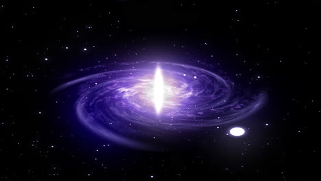 tirando hacia atrás desde la galaxia de la vía láctea, parece que todas las estrellas están siendo atraídas hacia el centro de la galaxia