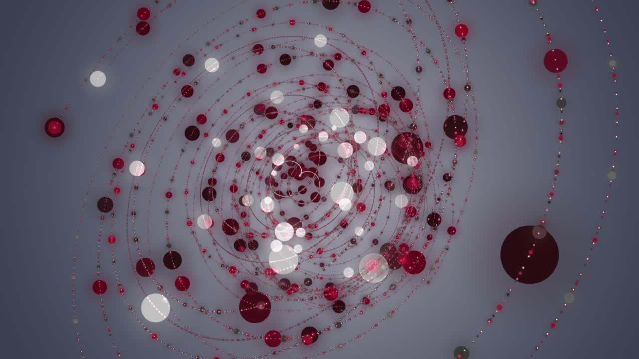 천천히 움직이는 입자 줄무 객체와 함께 환상적인 애니메이션, 4096x2304 루프 4k