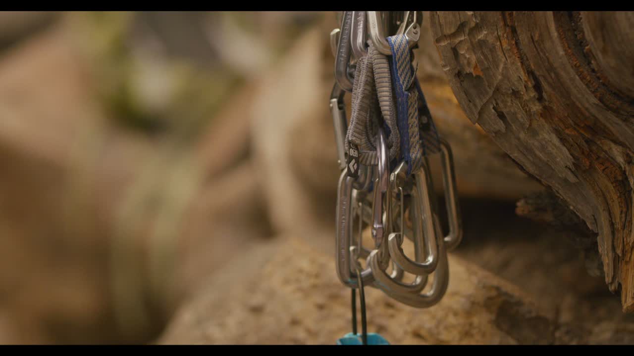 foto de detalle de mosquetones