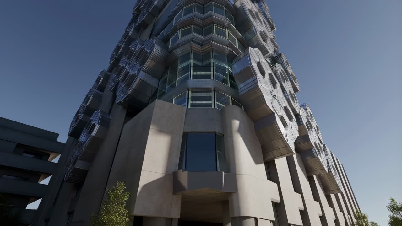 Modern Angular Skyscraper Architecture