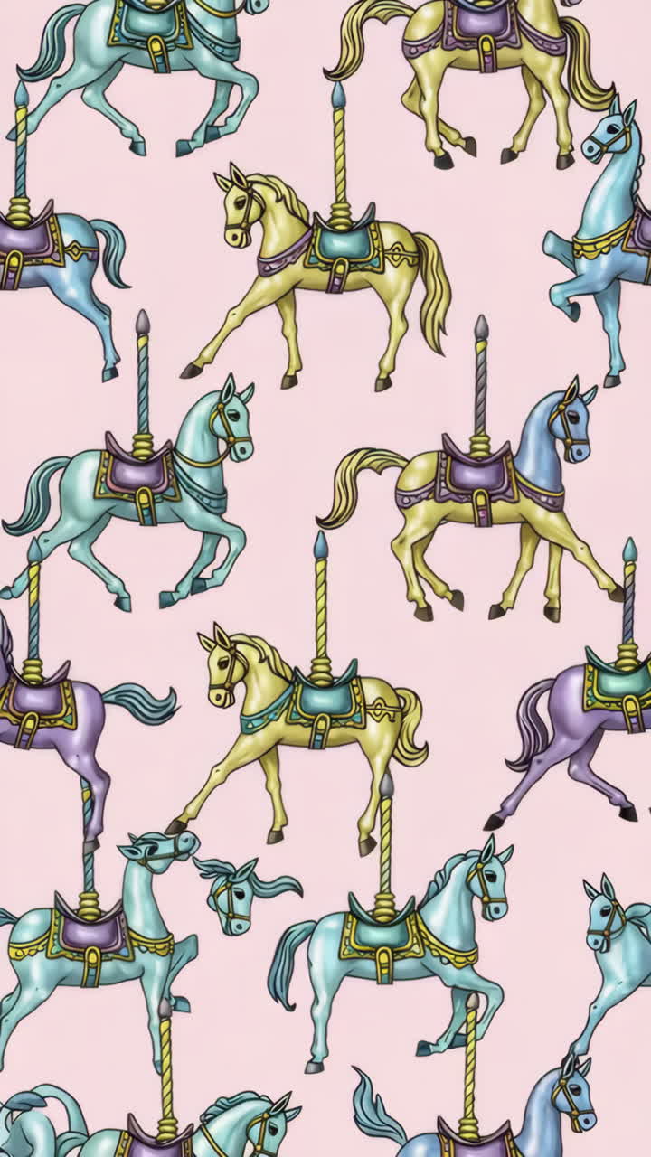 Carousel Horses Pattern