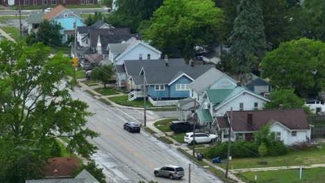 Low-income-town-houses-in-suburb-of-major-American-city-in-northern-USA