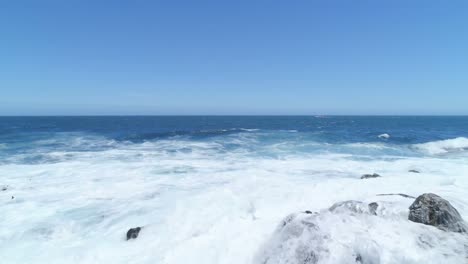 aerial view of sea on a sunny day 4k