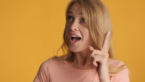 Caucasian-woman-thinking-and-having-new-idea-on-camera.