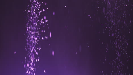 explosión de partículas púrpuras