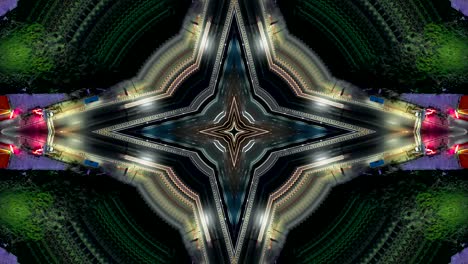 el fondo del kaleidoscopio digital abstracto. la hermosa textura multicolor del caleidoscopio.