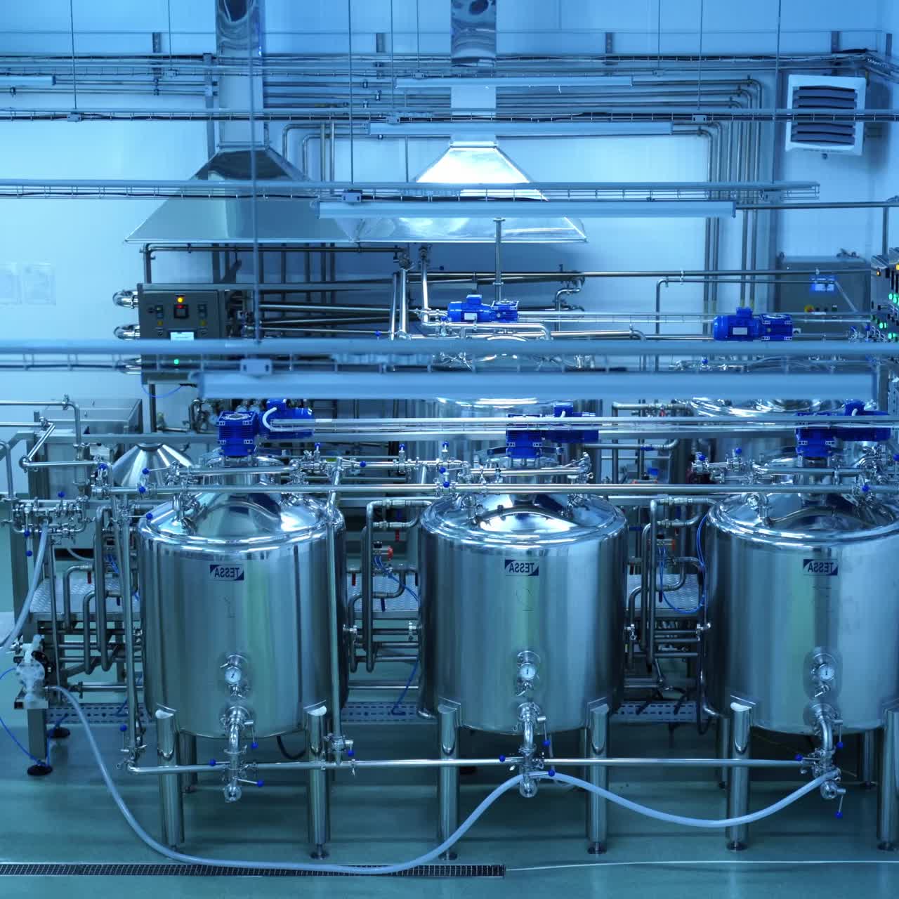 Industrial production of milk
