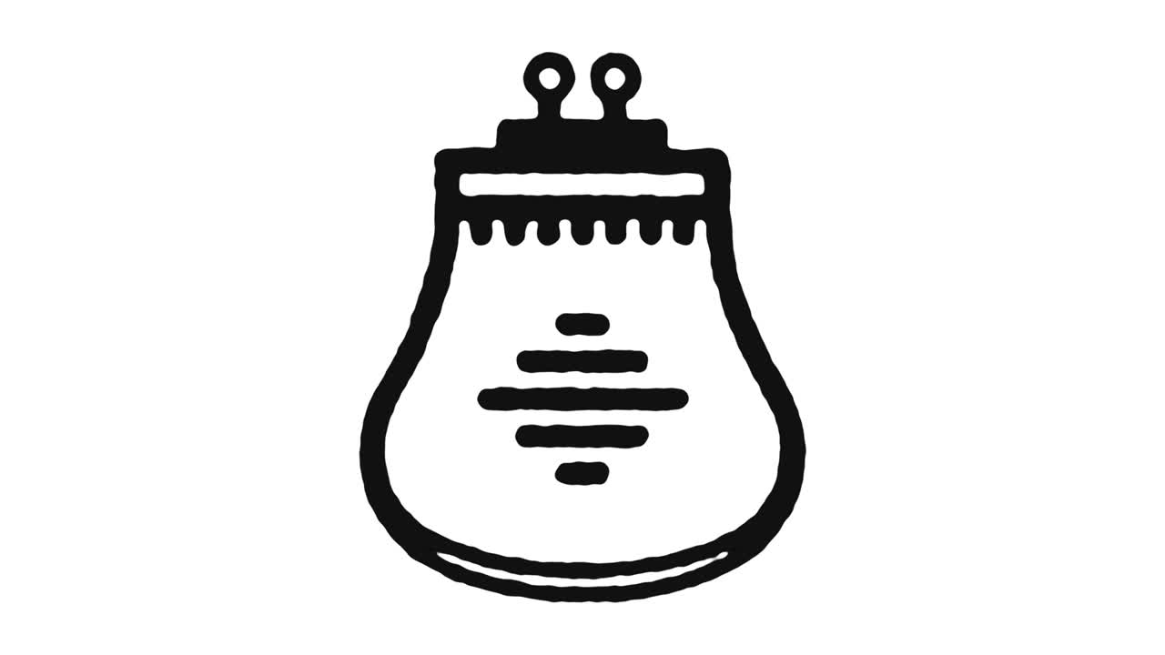 икона сумочки анимационный кадр и альфа-канал