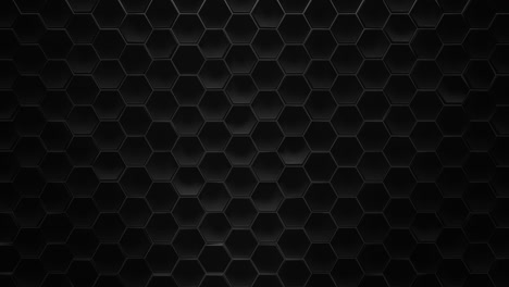 fondo de panal de miel negro bucle sin costuras animación de renderizado 3d
