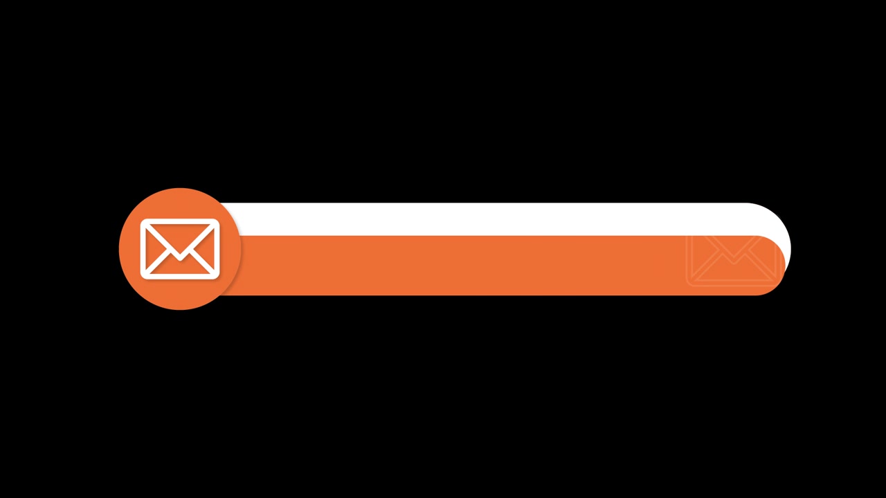 Rivelazione grafica animata dell'icona email in terzo inferiore