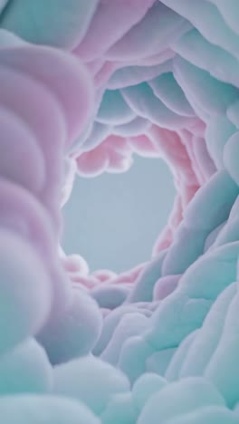 abstract pastel tunnel
