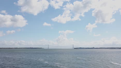 New-York-USA,-Verrazzano-Narrows-Bridge-Between-Brooklyn-and-Staten-Island-View-From-Ferry