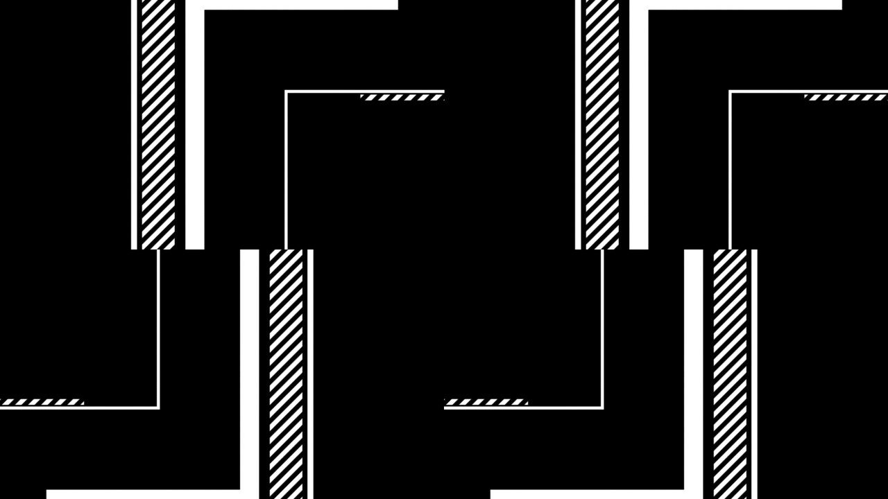 Abstract Geometric Animation with Moving Black and White Shapes