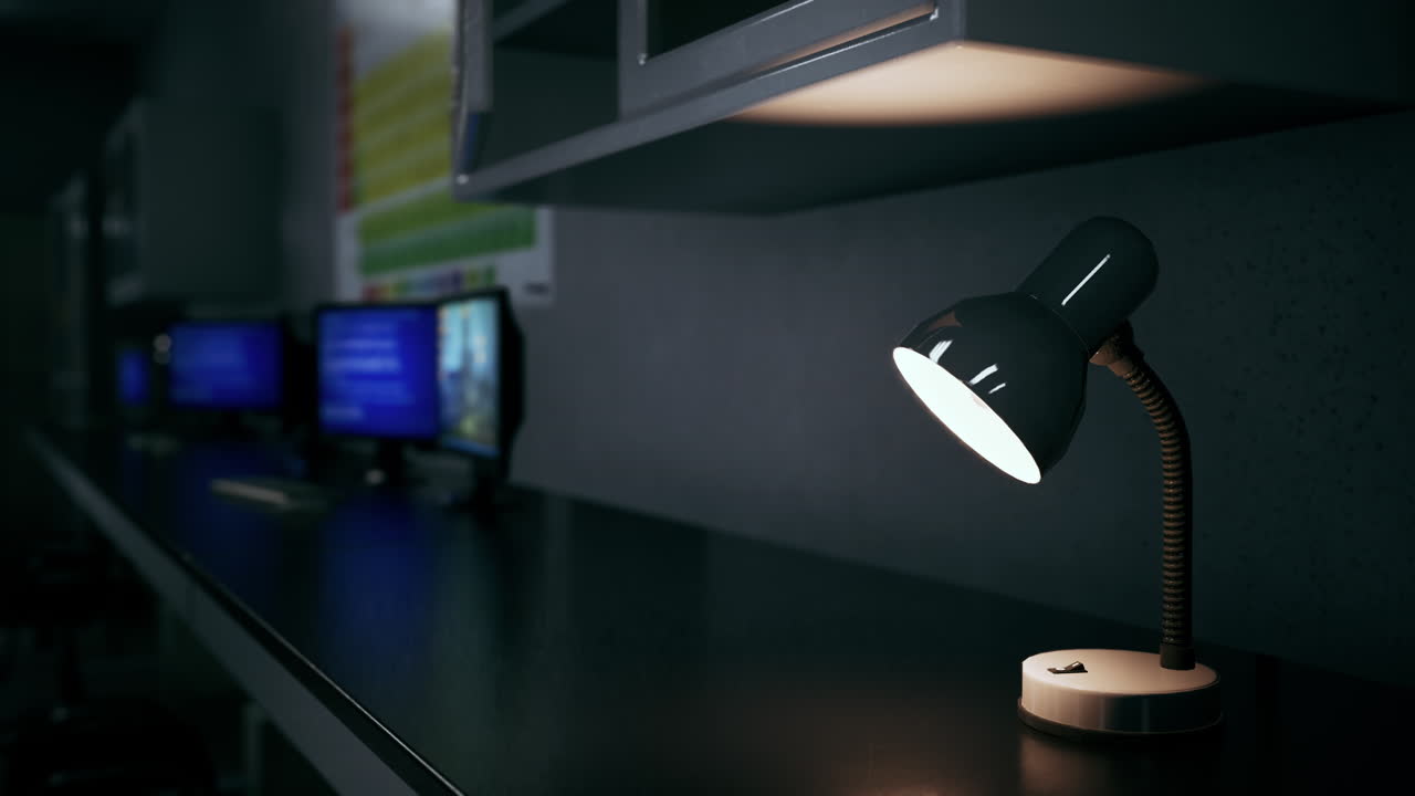 el viejo laboratorio de investigación vacío.