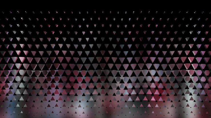 Pattern - Triangles. Abstraction. Fluctuation of a glare canvas with a geometric ornament.