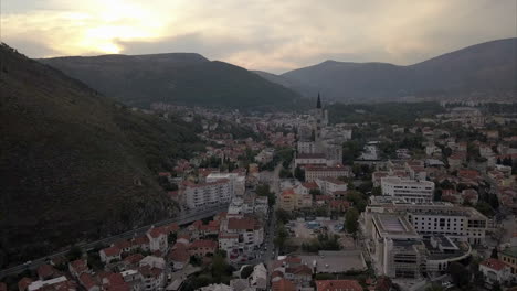 Luftaufnahmen-Von-Mostar-In-Bosnien-Und-Herzegowina