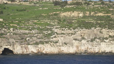 coastline of gozo island - second largest of the maltese islands in mediterranean sea