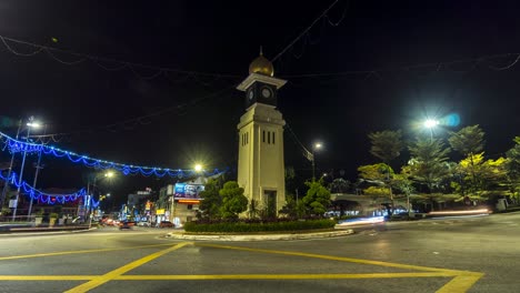 The Clock tower roundabout at the Kuala Kangsar, Malaysia