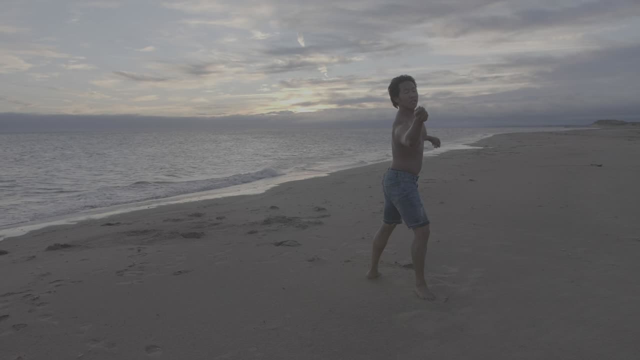 댄서 스플릿 점프