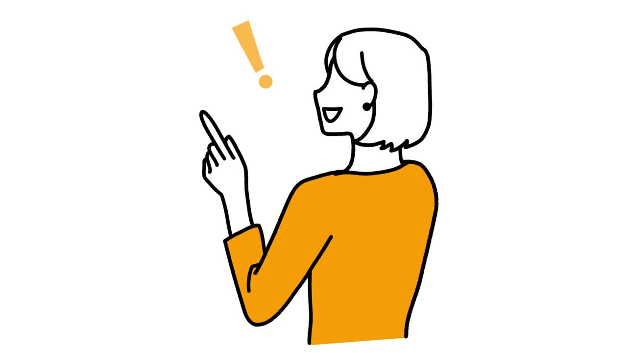 This is an animated video of a distressed woman having an epiphany.