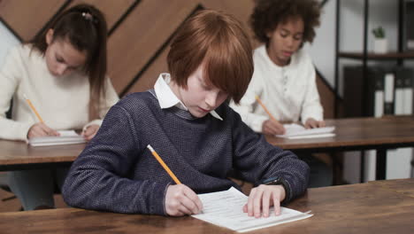 boy at school