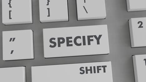 specify button pressing on keyboard