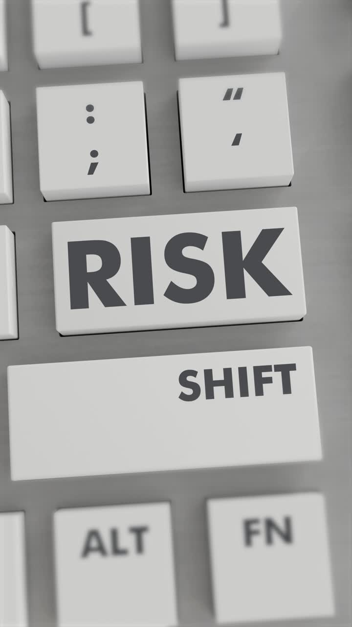 RISK BUTTON PRESSING ON KEYBOARD Vertical Video