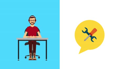 animación de servicio al cliente hd