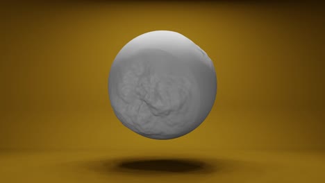metaball imágenes 3d. deformación orgánica renderización mancha animación realista. forma de fluido disolviendo aislado en fondo de color. molécula líquida desintegrándose video 4k