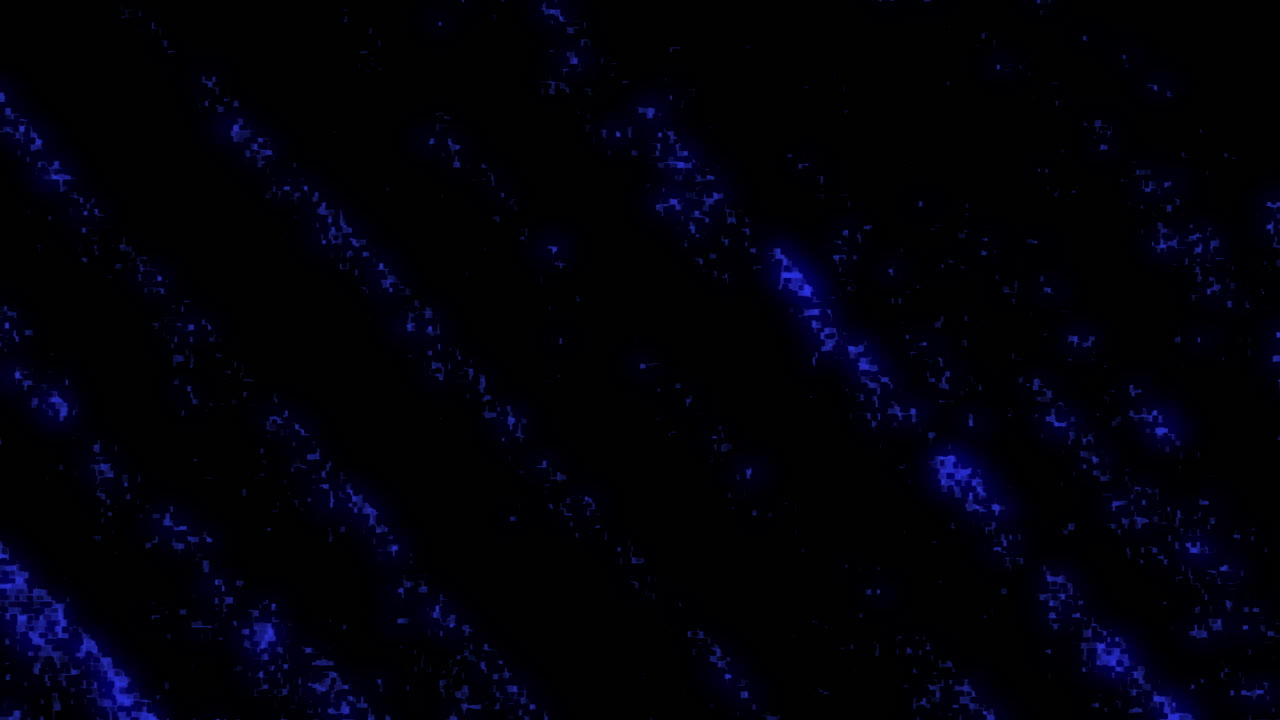 역동적인 파란색과 검은색의 추상적인 예술 작품, 회전하는 선과 모양은 에너지 혼란을 만니다.