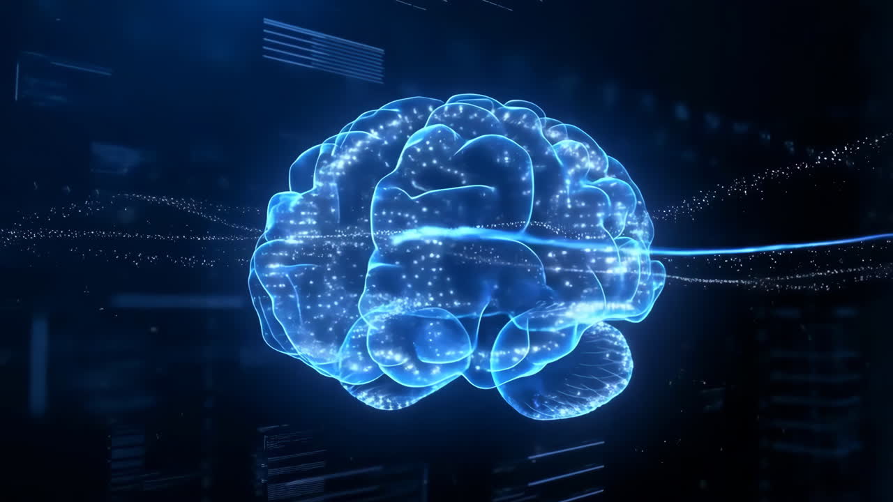 Digital Brain Network Concept