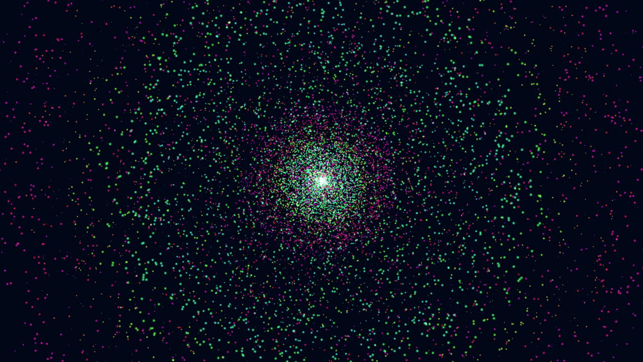 Dazzling star cluster a stunning array of varying sizes and colors illuminates the dark expanse