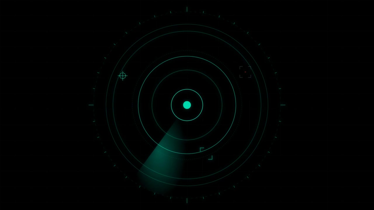 Schermo Radar Digitale in Scansione per Obiettivi