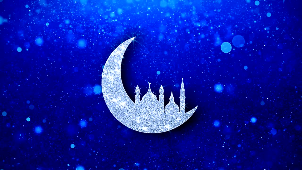 la luna de la mezquita islámica es el símbolo del ramadán.