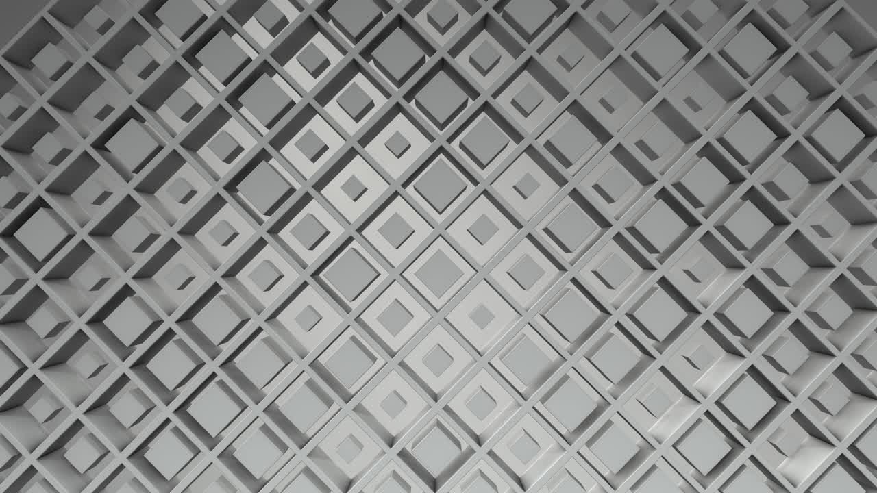 белый бизнес фон. коробки абстрактные кубики фон случайное движение, 3d цикличная анимация 4k.