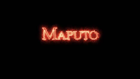 maputo escrito con fuego. bucle