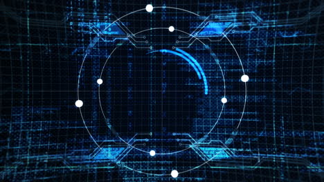 animation of computer created camera lens
