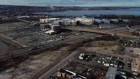 aerial view of destiny mall in syracuse