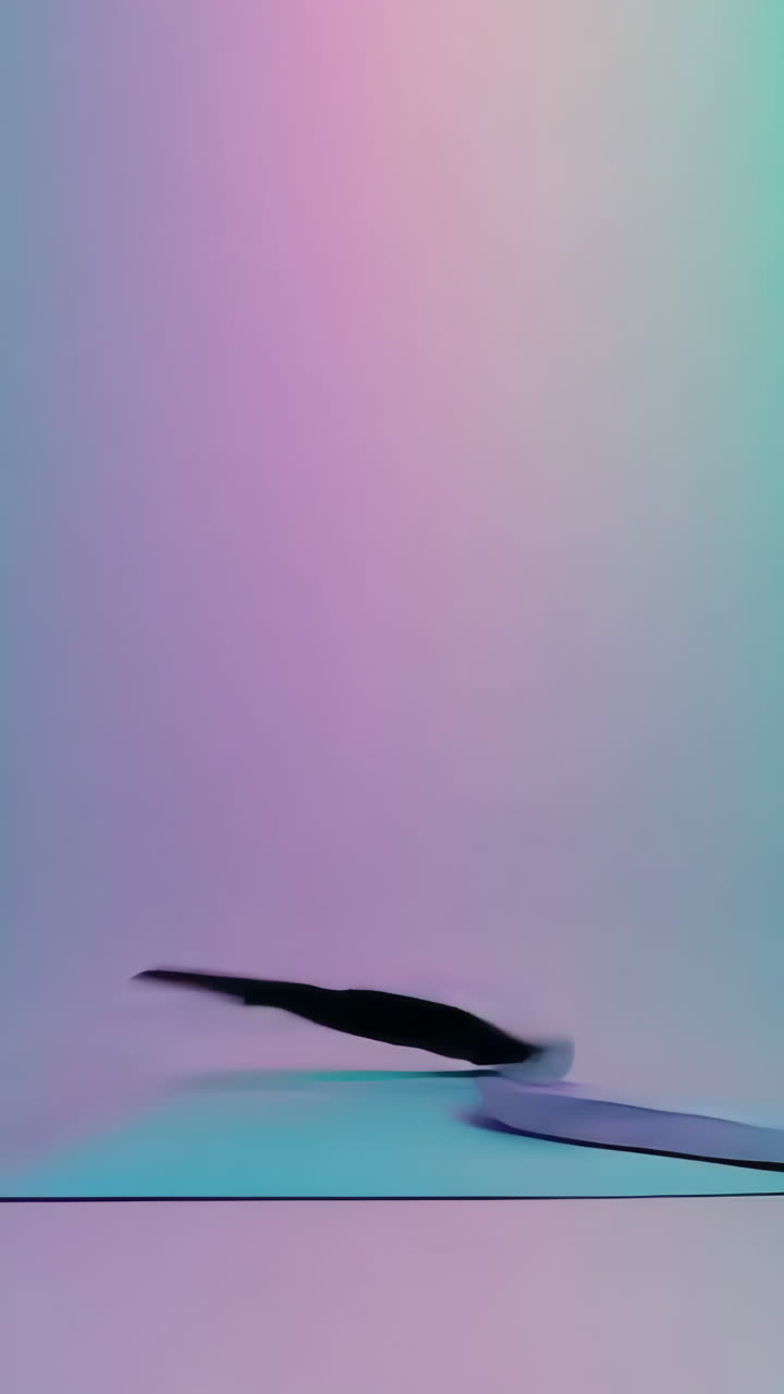 Abstract Dance Performance in Neon Colors