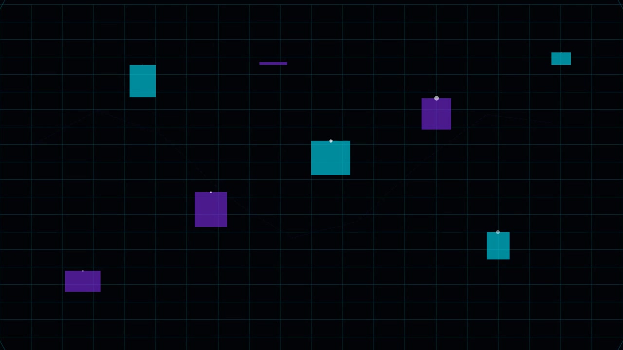 Abstract Digital Data Visualization with Animated Geometric Shapes