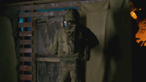 military personnel in training/simulation